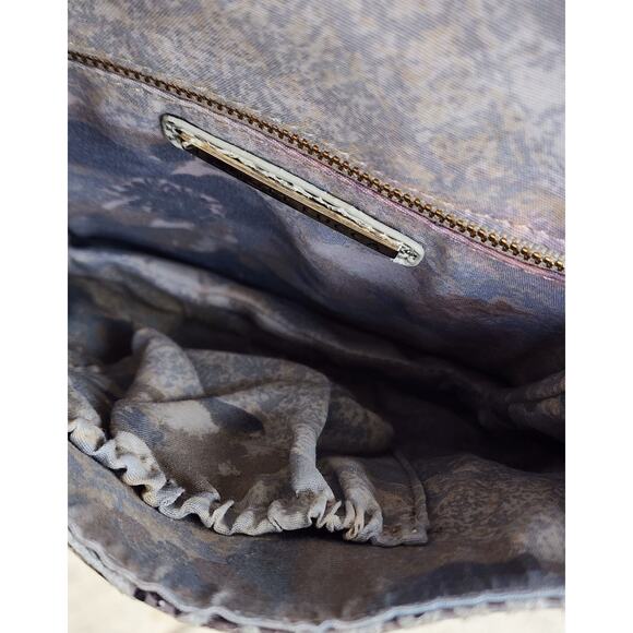 Elliott Lucca from The Sak Python Snake Print Leather Crossbody Y2K Shoulder Bag - Picture 6 of 14